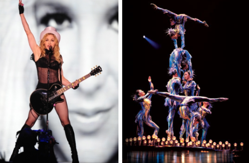Madonna y Cirque du Soleil en Supertazón