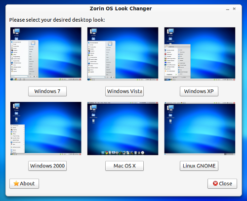 lookchanger - Zorin OS